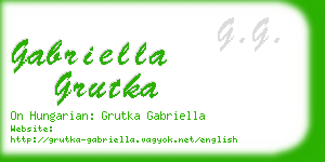 gabriella grutka business card